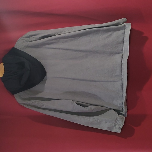 Women's REBEL & SOUL New York Patch Dark Gray Full Zip/Button Jacket Sz XXL - Picture 7 of 8